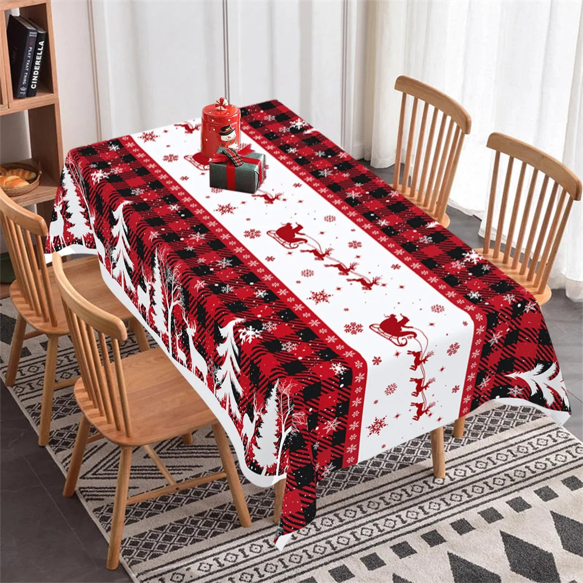 Christmas Disposable Tablecloth Christmas Decorations for Home