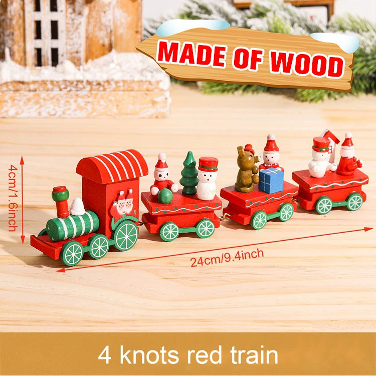 Christmas Train Merry Christmas Decorations For Home 2024 Cristmas Ornament Xmas Navidad Noel Gifts Happy New Year 2025 Gifts