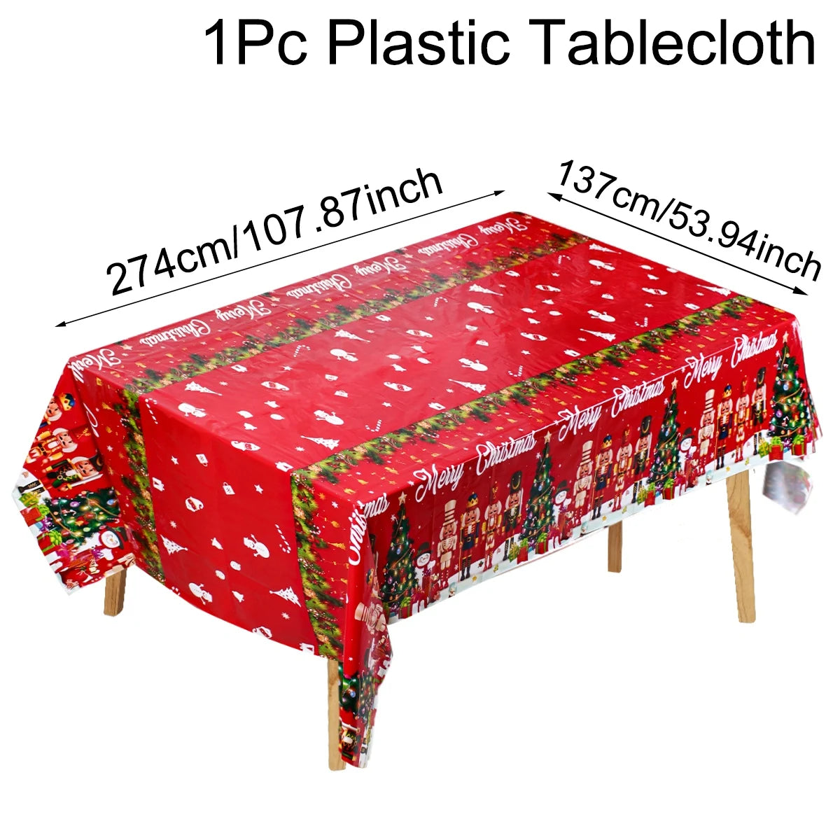 Christmas Disposable Tablecloth Christmas Decorations for Home