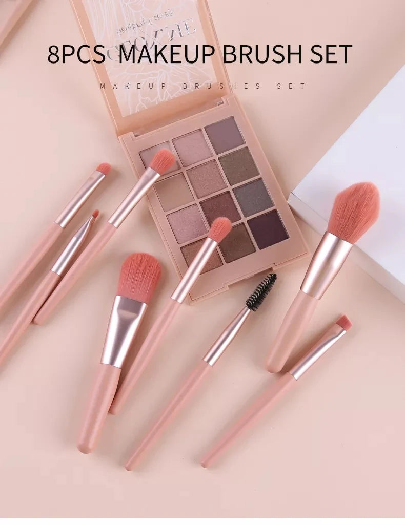 8Pcs Makeup Brush Set