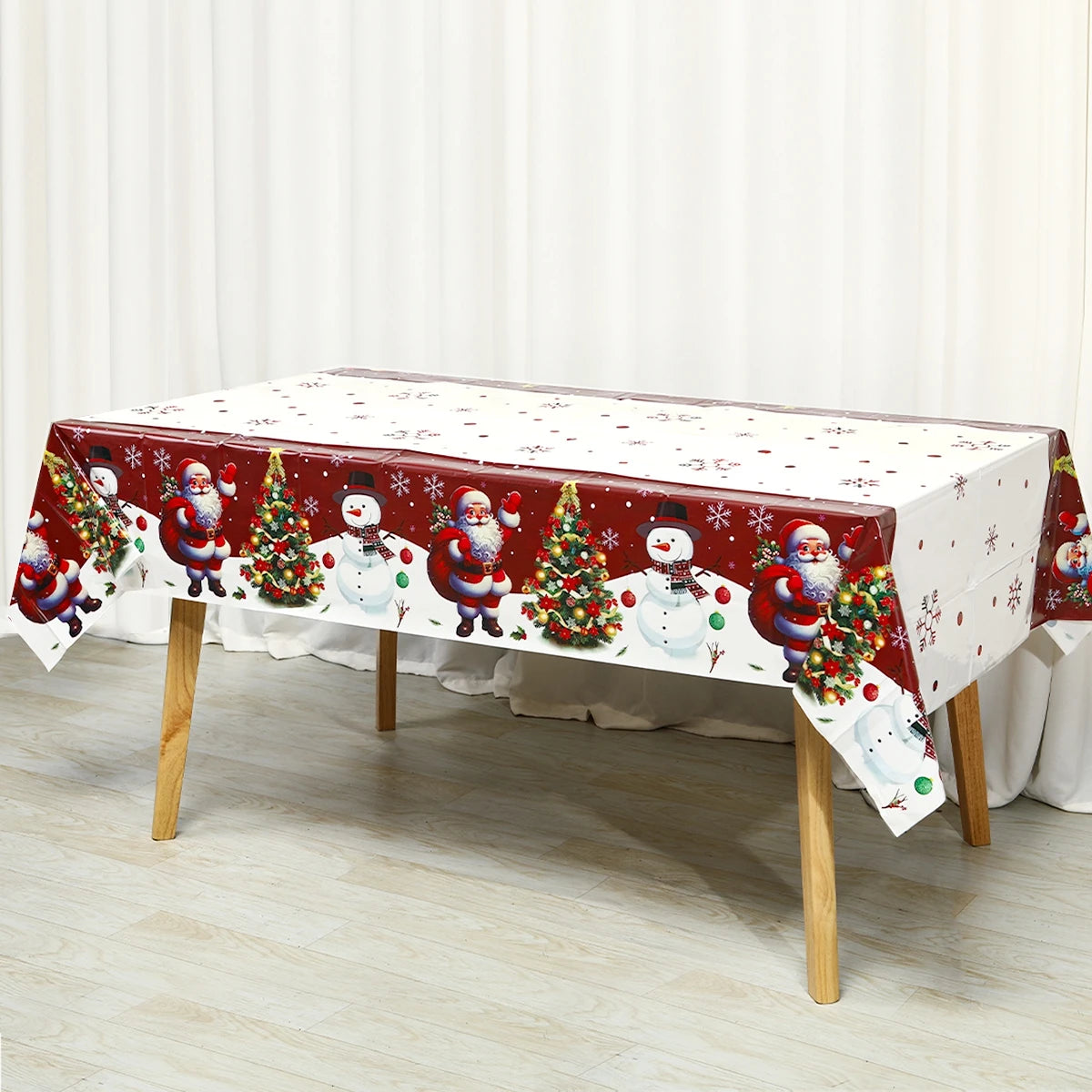 Christmas Disposable Tablecloth Christmas Decorations for Home