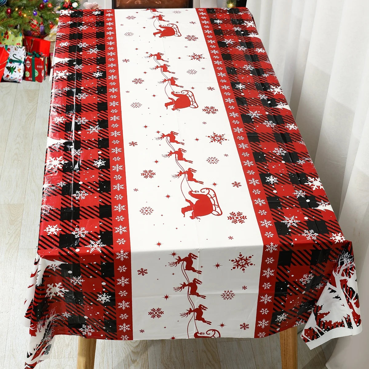 Christmas Disposable Tablecloth Christmas Decorations for Home