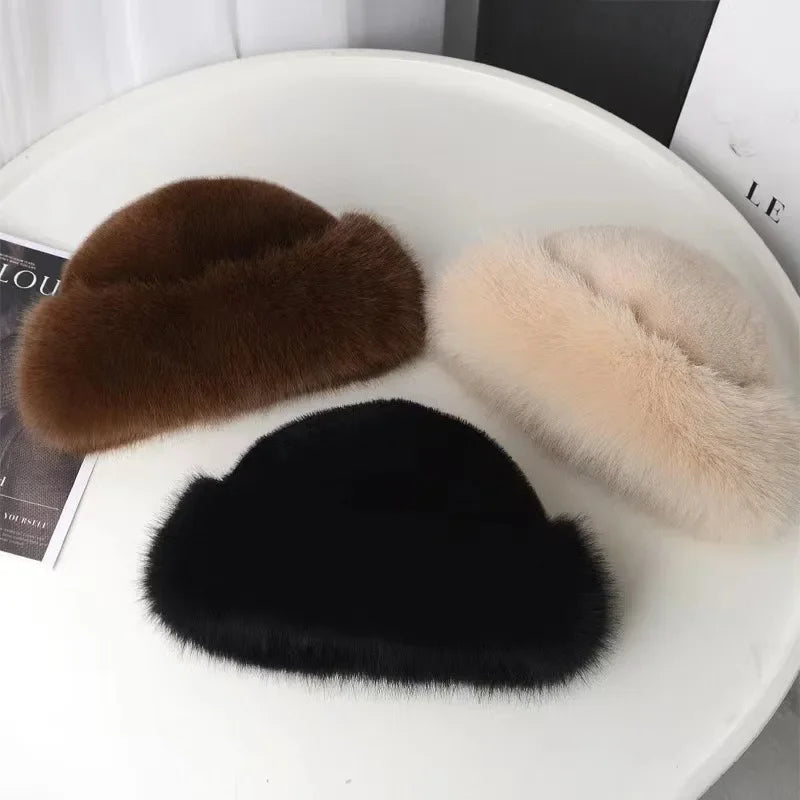 New Autumn And Winter Women's Fashion Fur Cap