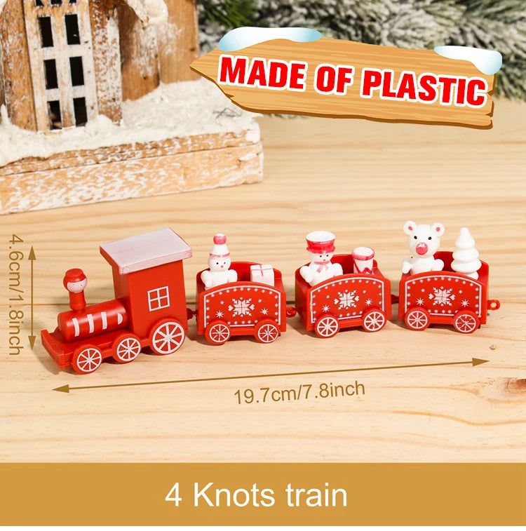 Christmas Train Merry Christmas Decorations For Home 2024 Cristmas Ornament Xmas Navidad Noel Gifts Happy New Year 2025 Gifts