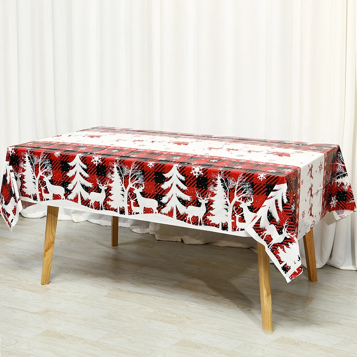 Christmas Disposable Tablecloth Christmas Decorations for Home