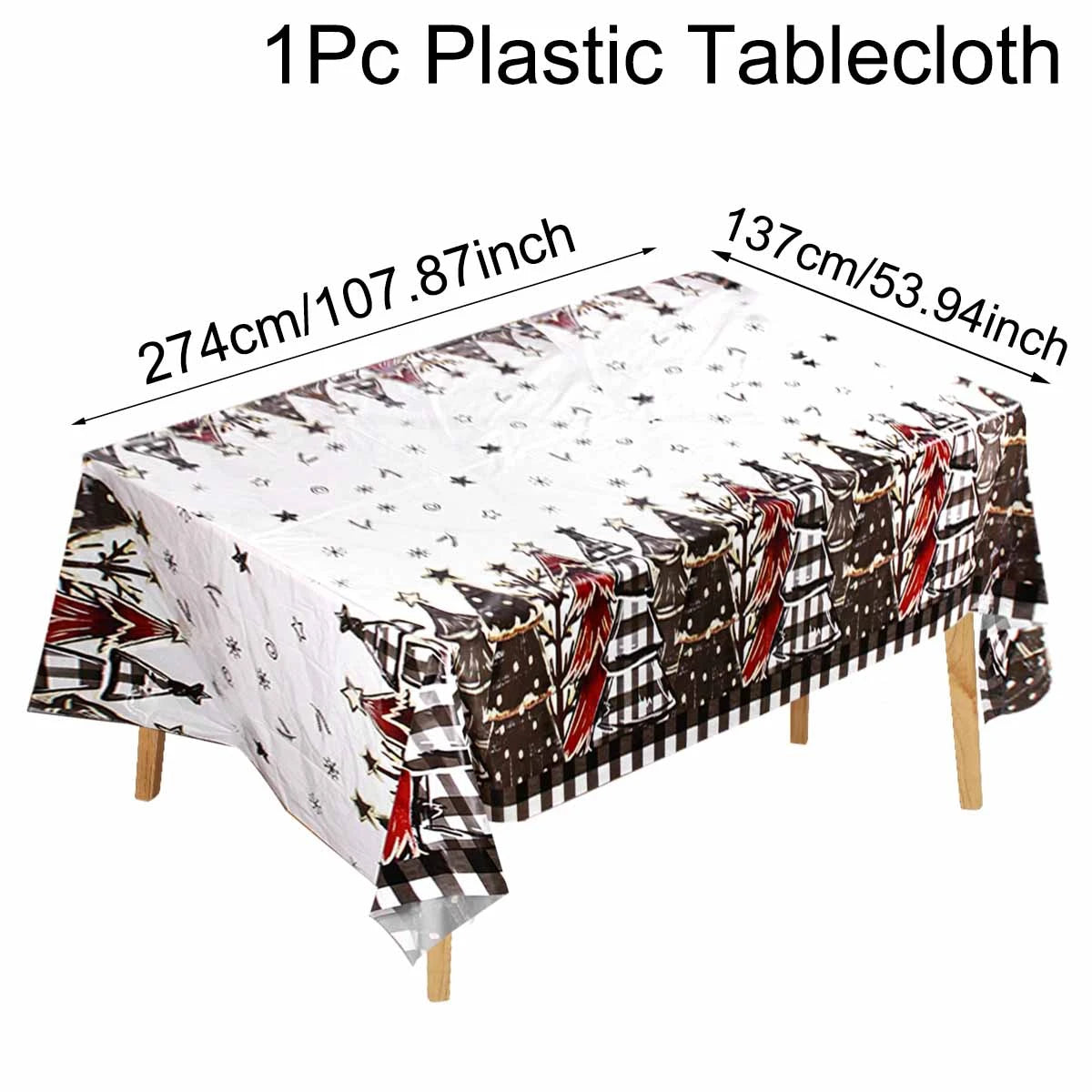 Christmas Disposable Tablecloth Christmas Decorations for Home