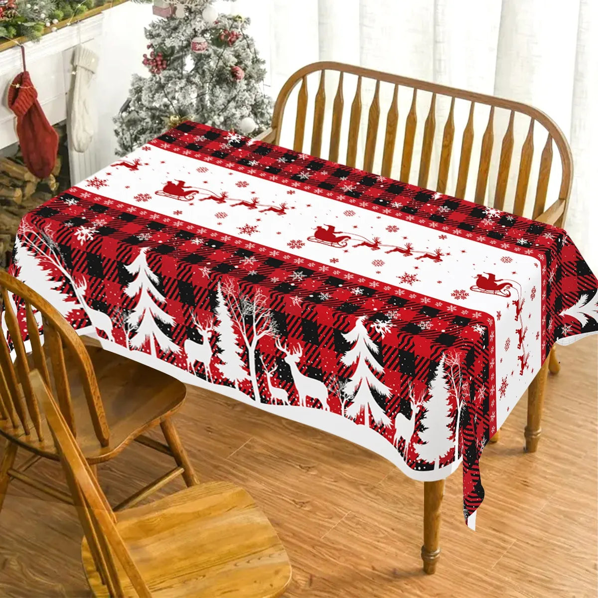 Christmas Disposable Tablecloth Christmas Decorations for Home