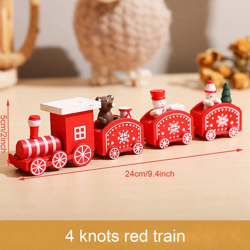 Christmas Train Merry Christmas Decorations For Home 2024 Cristmas Ornament Xmas Navidad Noel Gifts Happy New Year 2025 Gifts