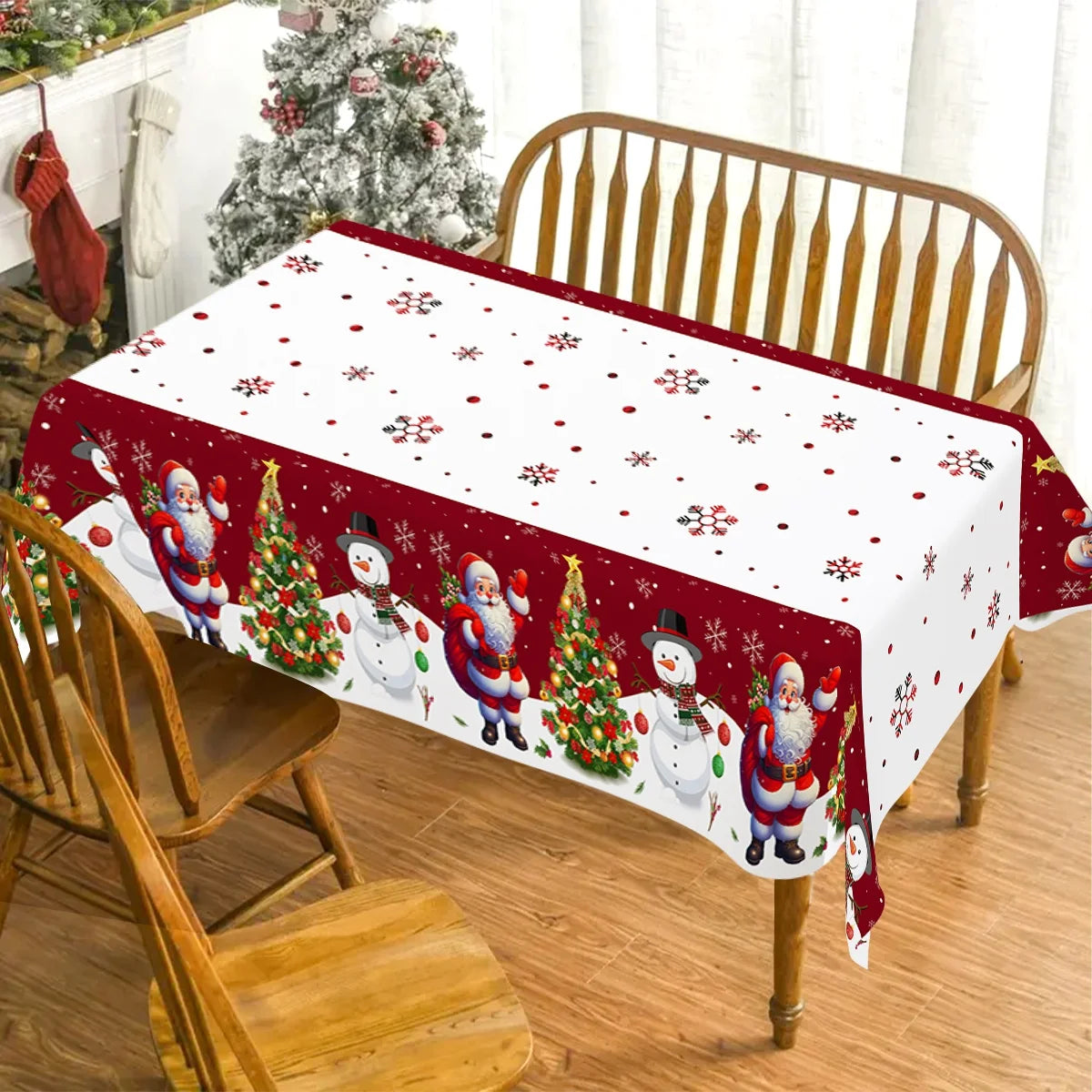 Christmas Disposable Tablecloth Christmas Decorations for Home