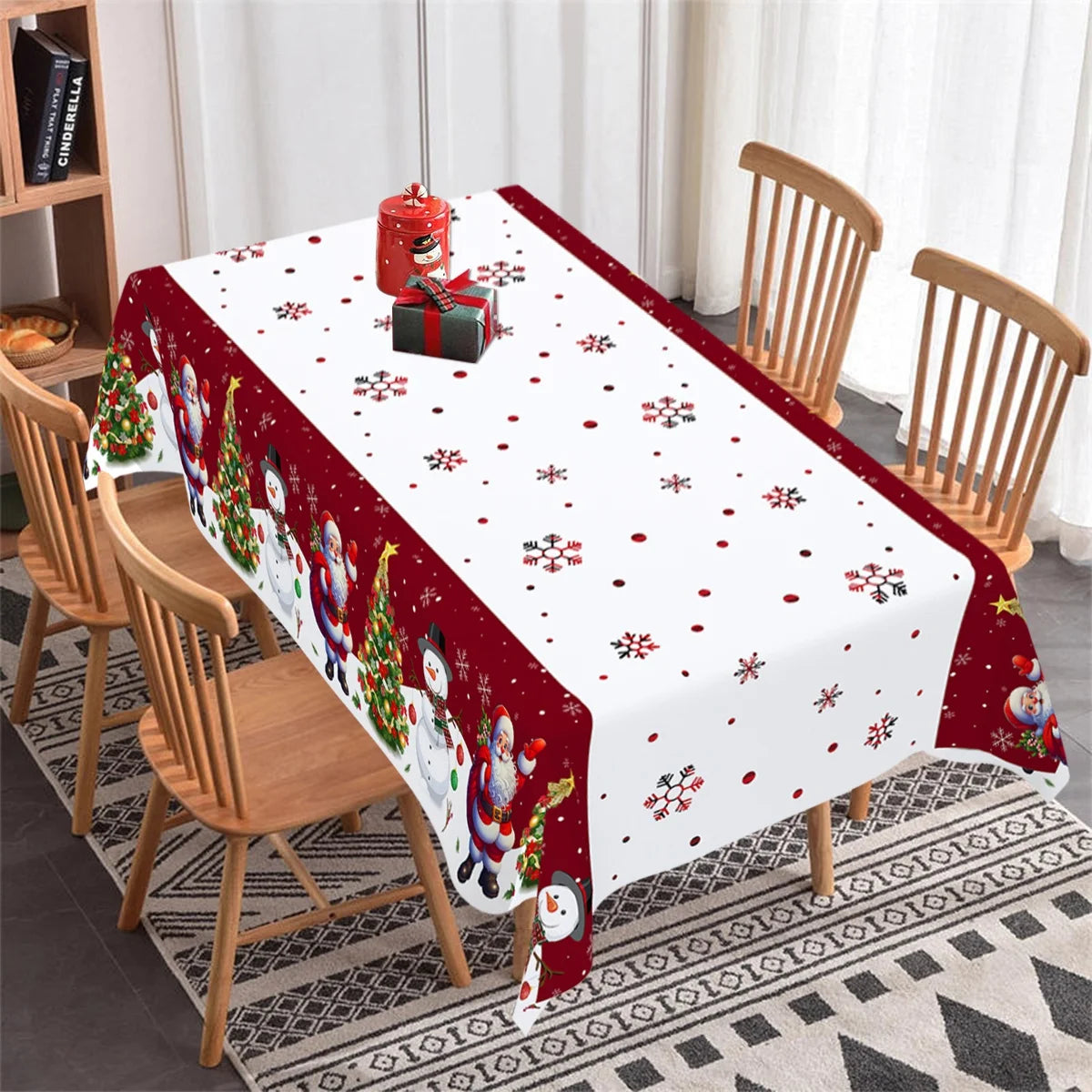 Christmas Disposable Tablecloth Christmas Decorations for Home