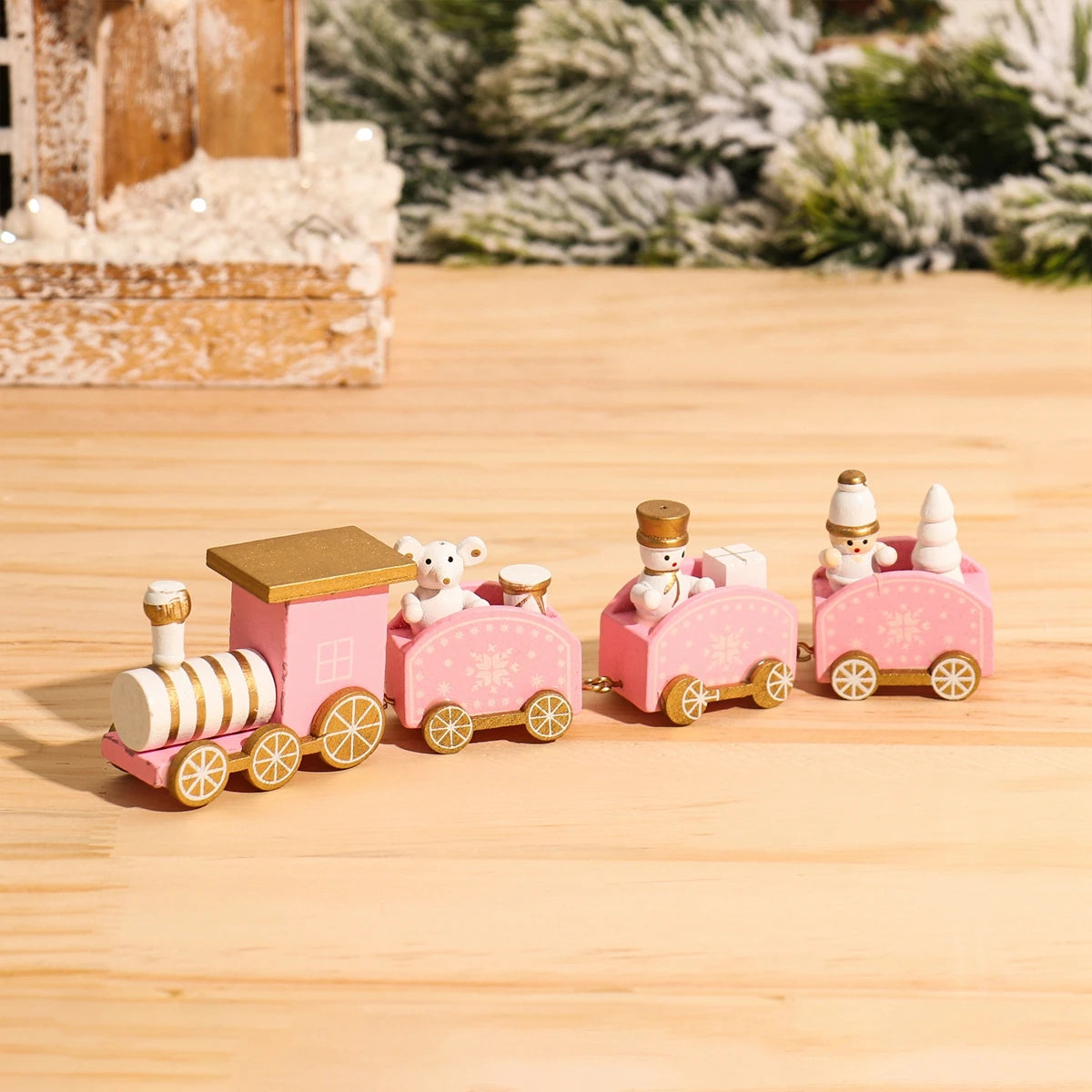 Christmas Train Merry Christmas Decorations For Home 2024 Cristmas Ornament Xmas Navidad Noel Gifts Happy New Year 2025 Gifts