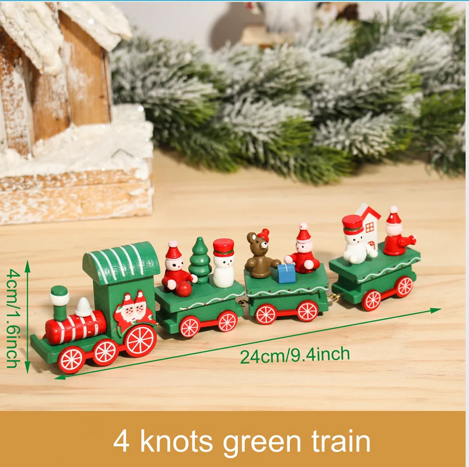 Christmas Train Merry Christmas Decorations For Home 2024 Cristmas Ornament Xmas Navidad Noel Gifts Happy New Year 2025 Gifts